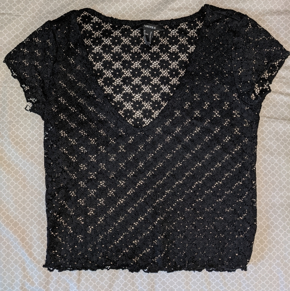 Lace Cropped Top